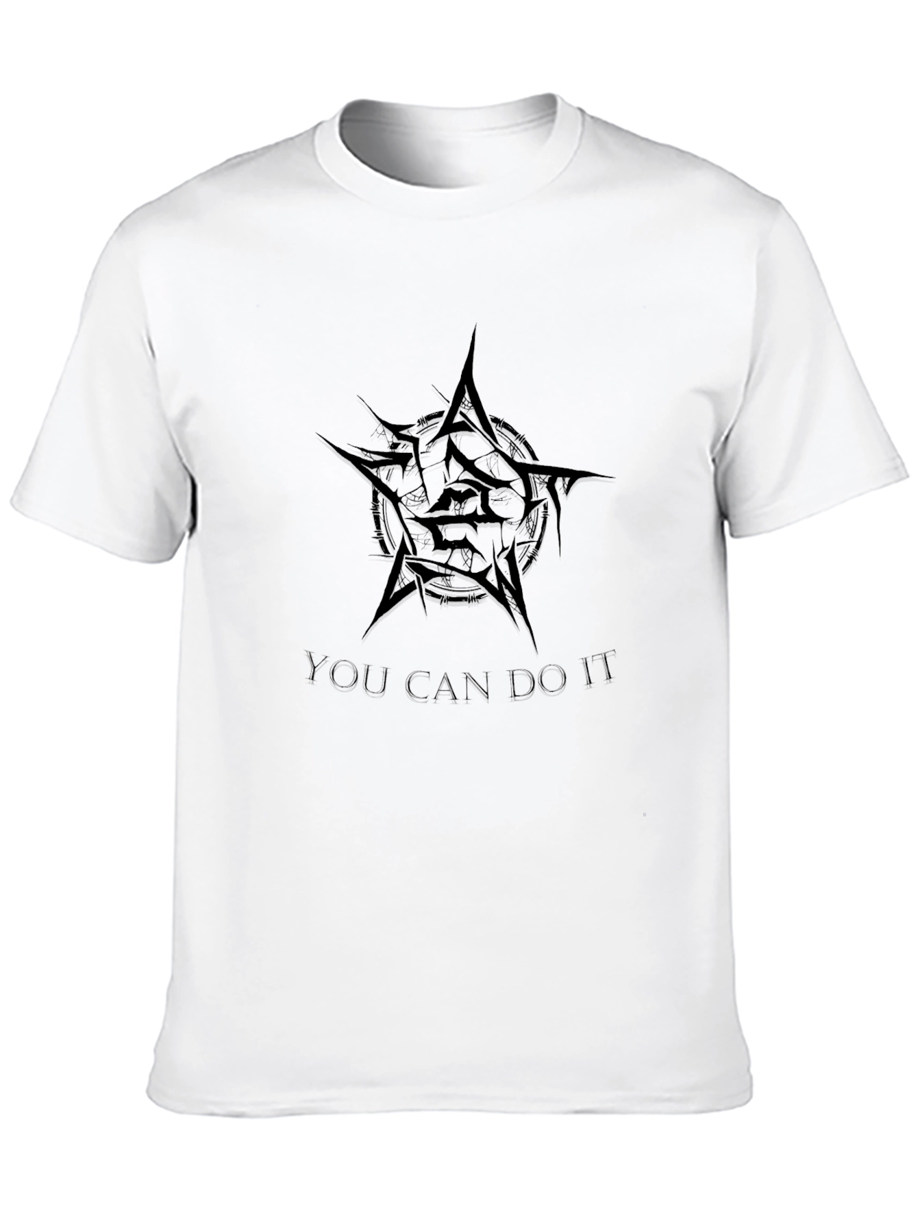 Black Graphic Tee - You Can Do It