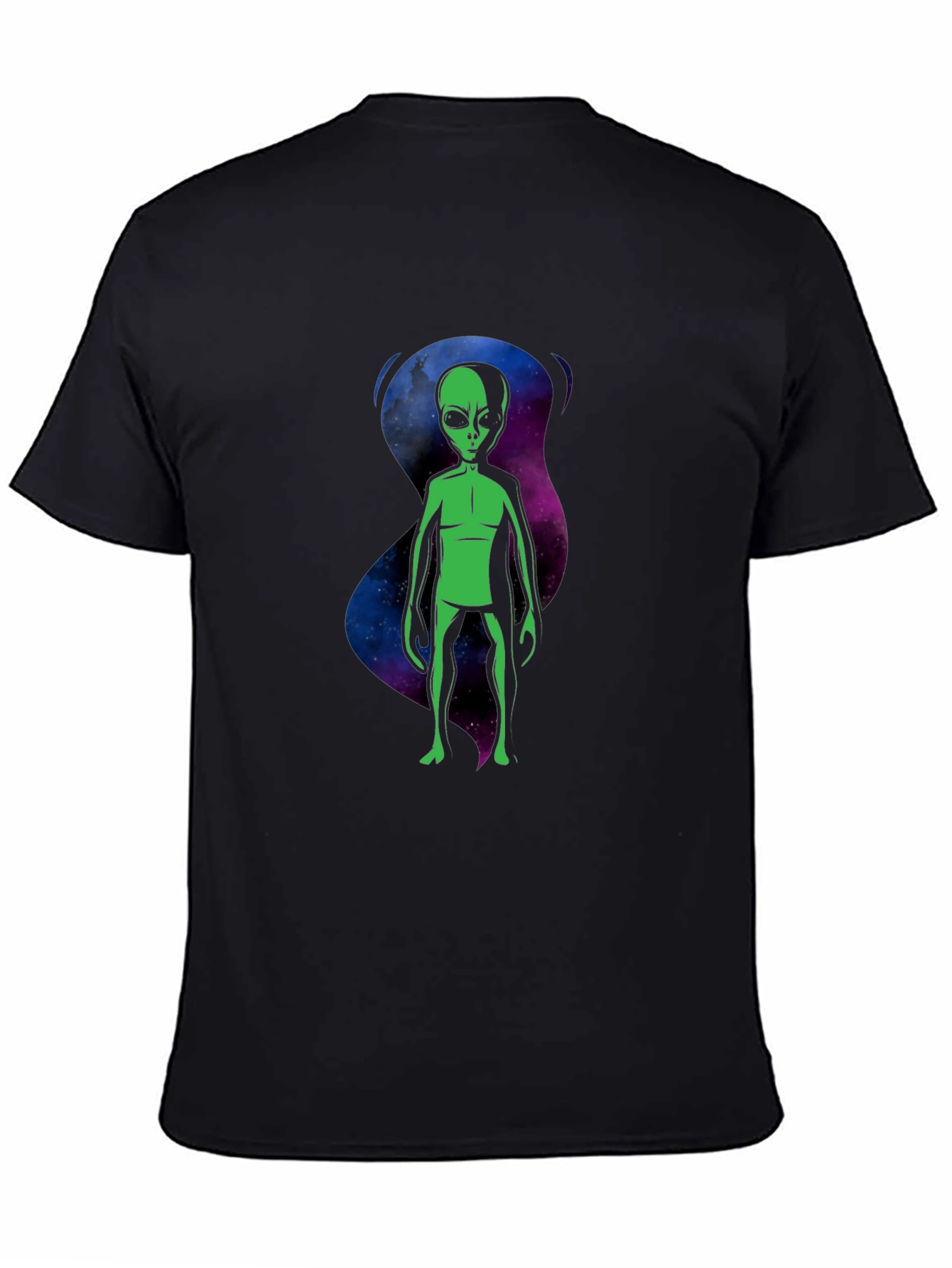 Alien Graphic T-Shirt - Black Crew Neck Tee