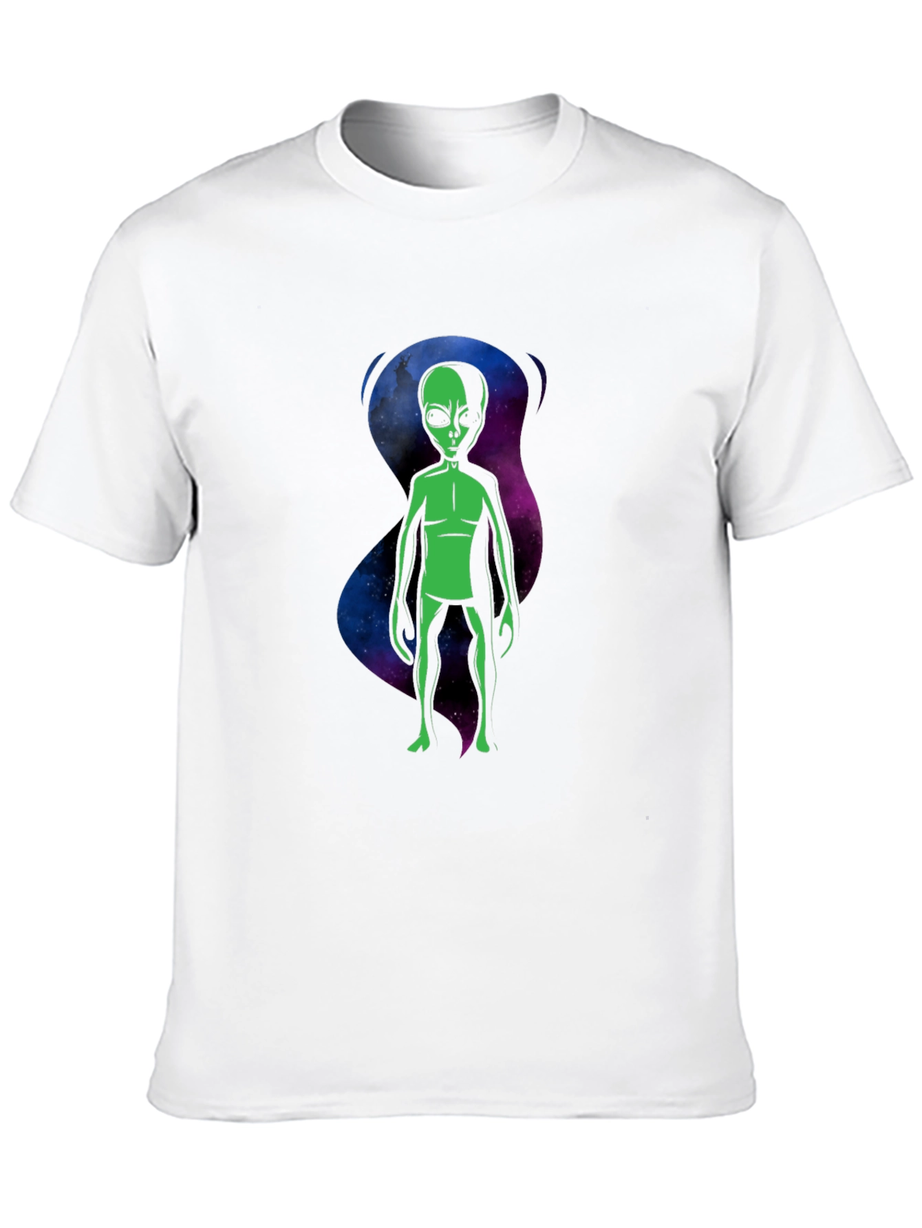 Alien Graphic T-Shirt - Black Crew Neck Tee