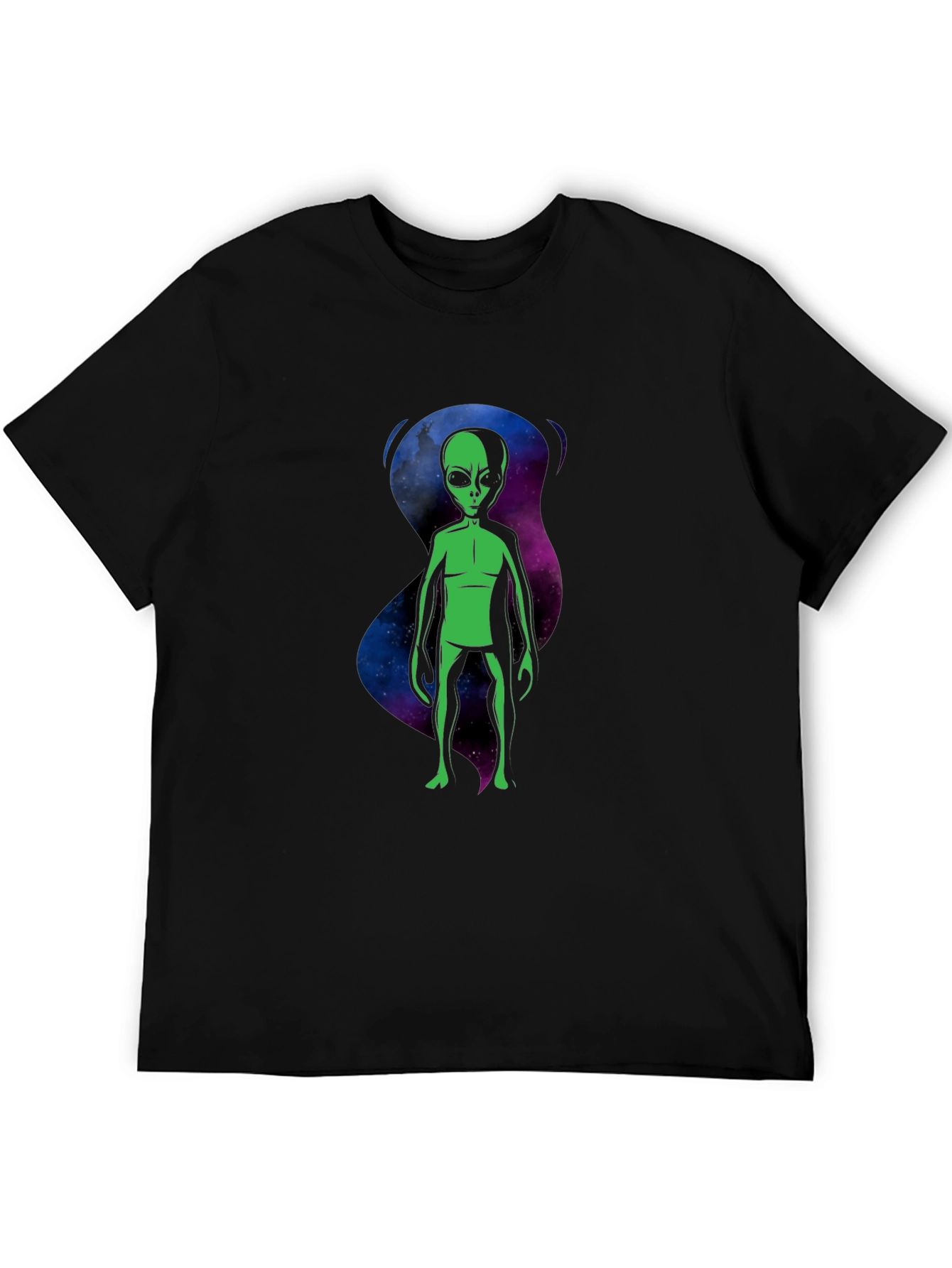 Alien Graphic T-Shirt - Black Crew Neck Tee