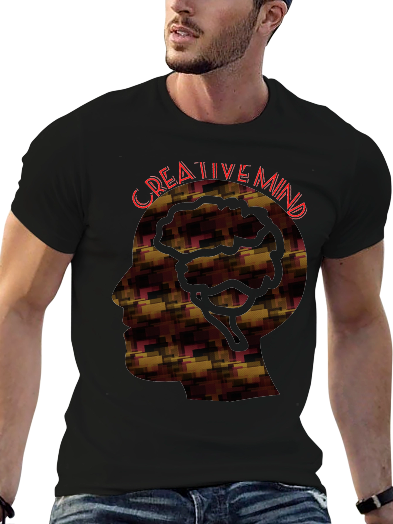 Creative Mind Graphic Tee - Black