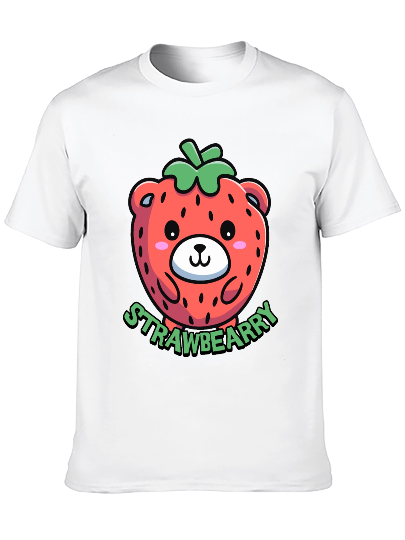Strawberry Bear Graphic T-Shirt - Cute & Trendy
