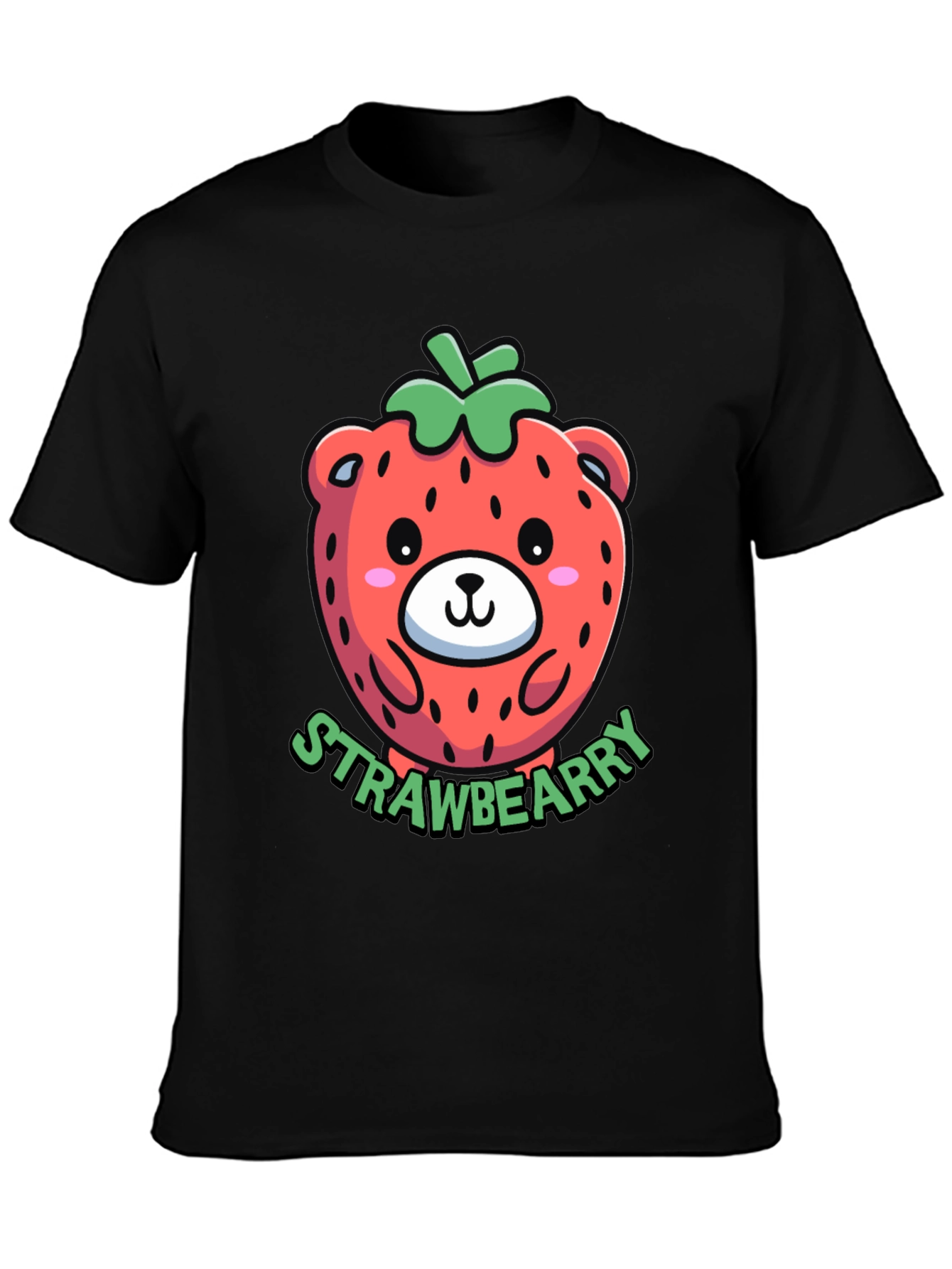 Strawberry Bear Graphic T-Shirt - Cute & Trendy