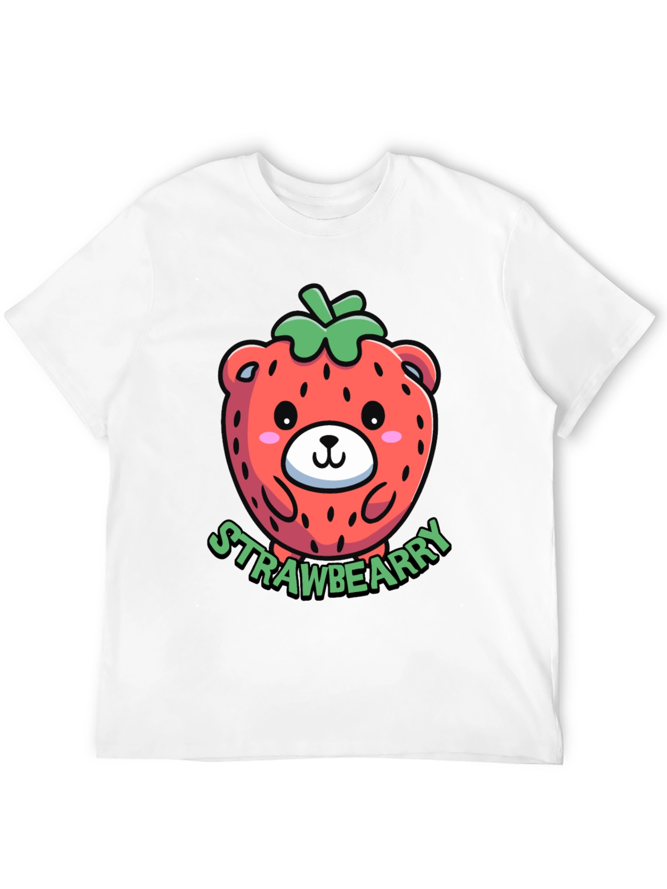 Strawberry Bear Graphic T-Shirt - Cute & Trendy