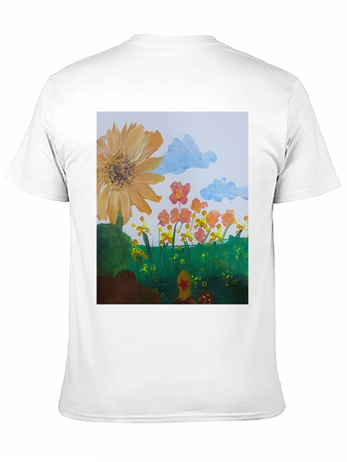 Floral Meadow Graphic Tee - Artistic Print