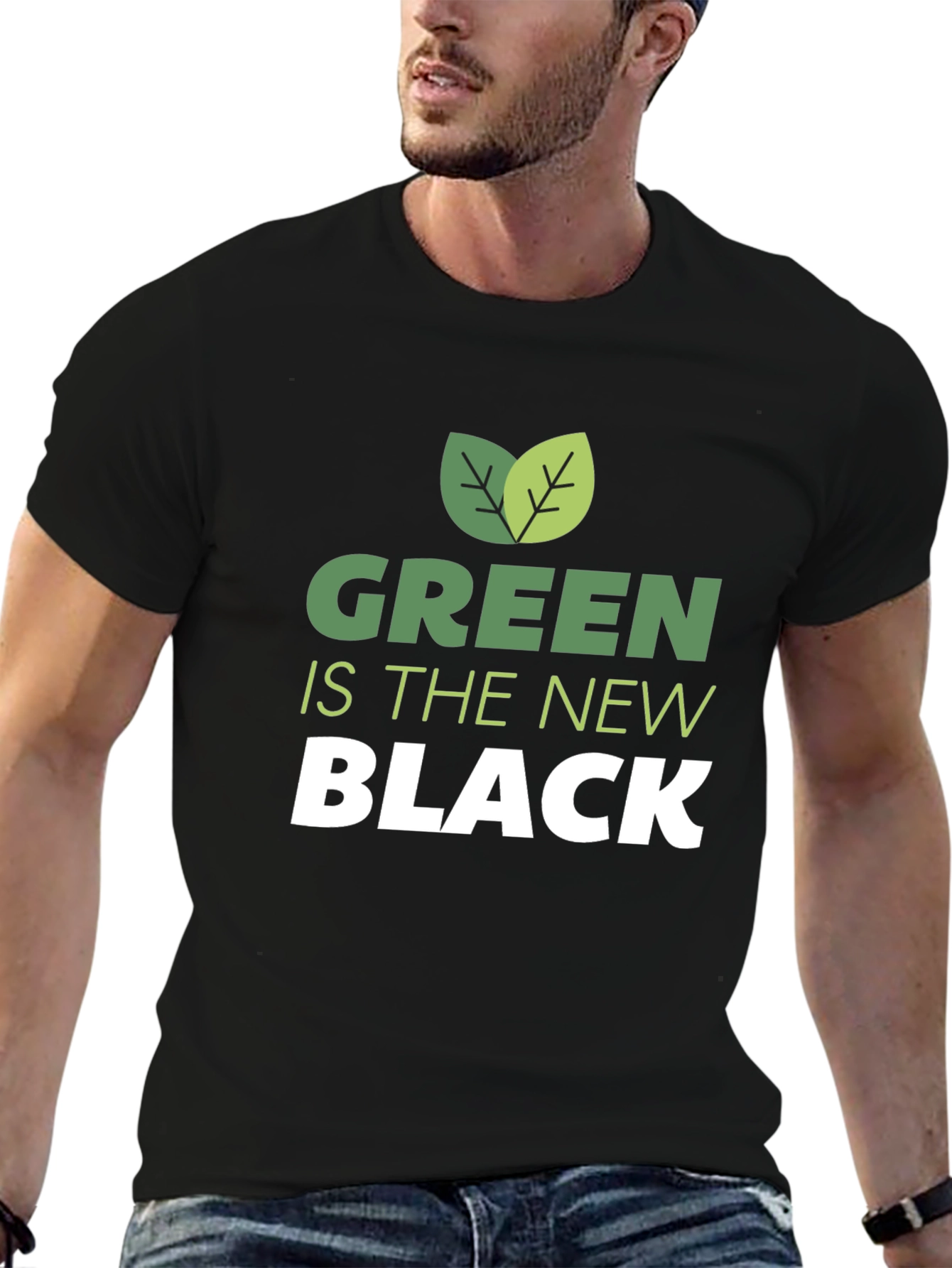 Green is the New Black Graphic T-Shirt