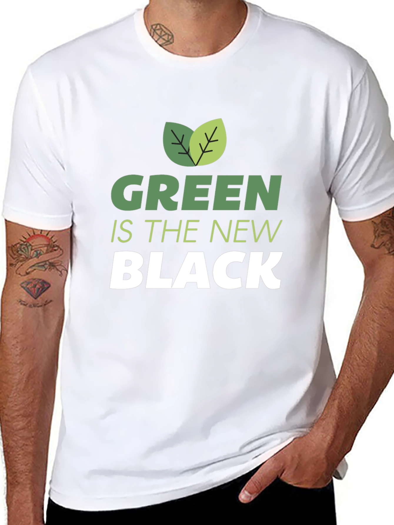 Green is the New Black Graphic T-Shirt
