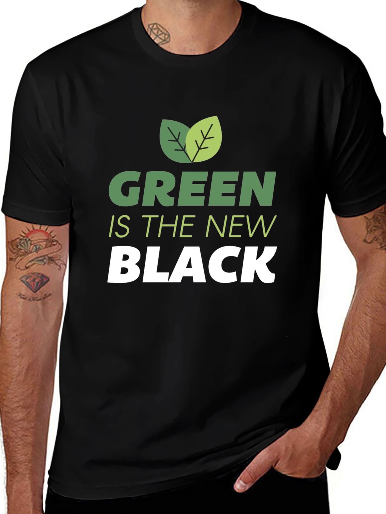 Green is the New Black Graphic T-Shirt
