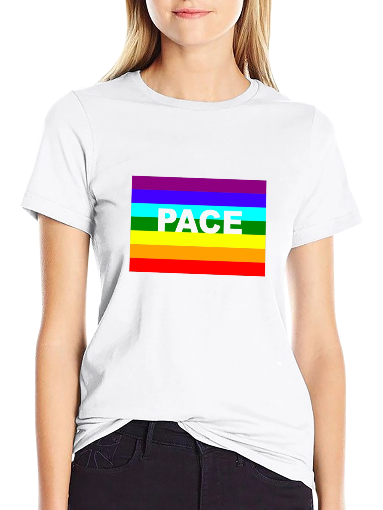 Peace T-Shirt - Rainbow Pride Design