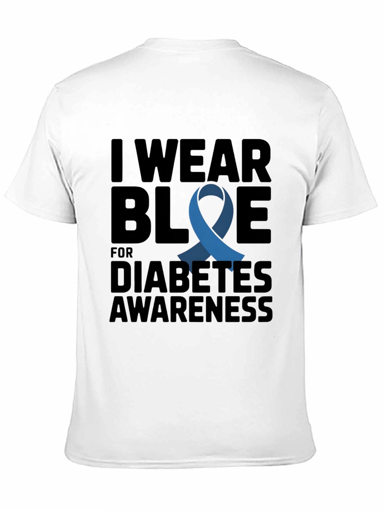 Diabetes Awareness Blue Ribbon T-Shirt