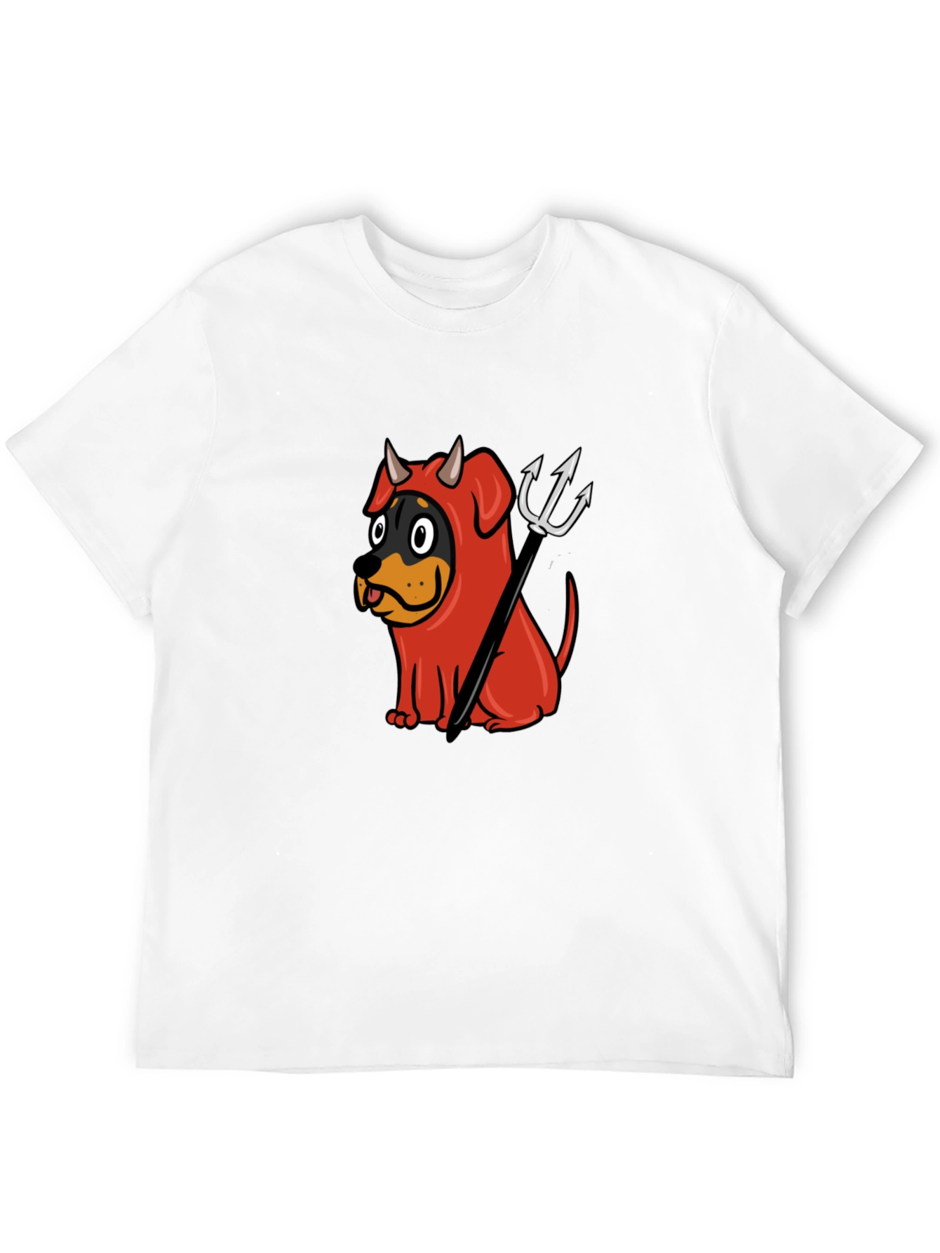 Devil Dog Graphic Tee - Black Cotton T-Shirt