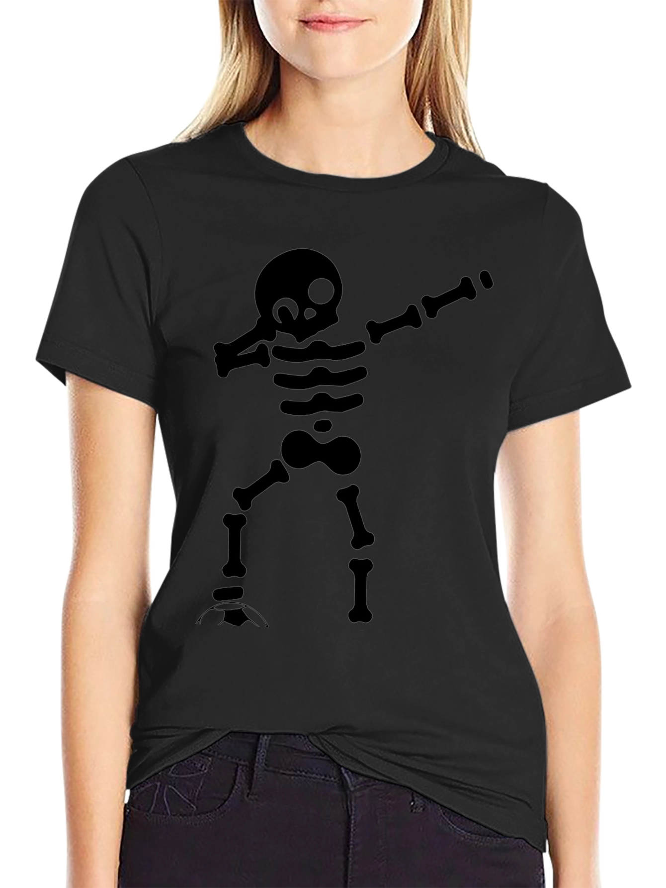Skeleton Dab T-Shirt - Funny Halloween Tee