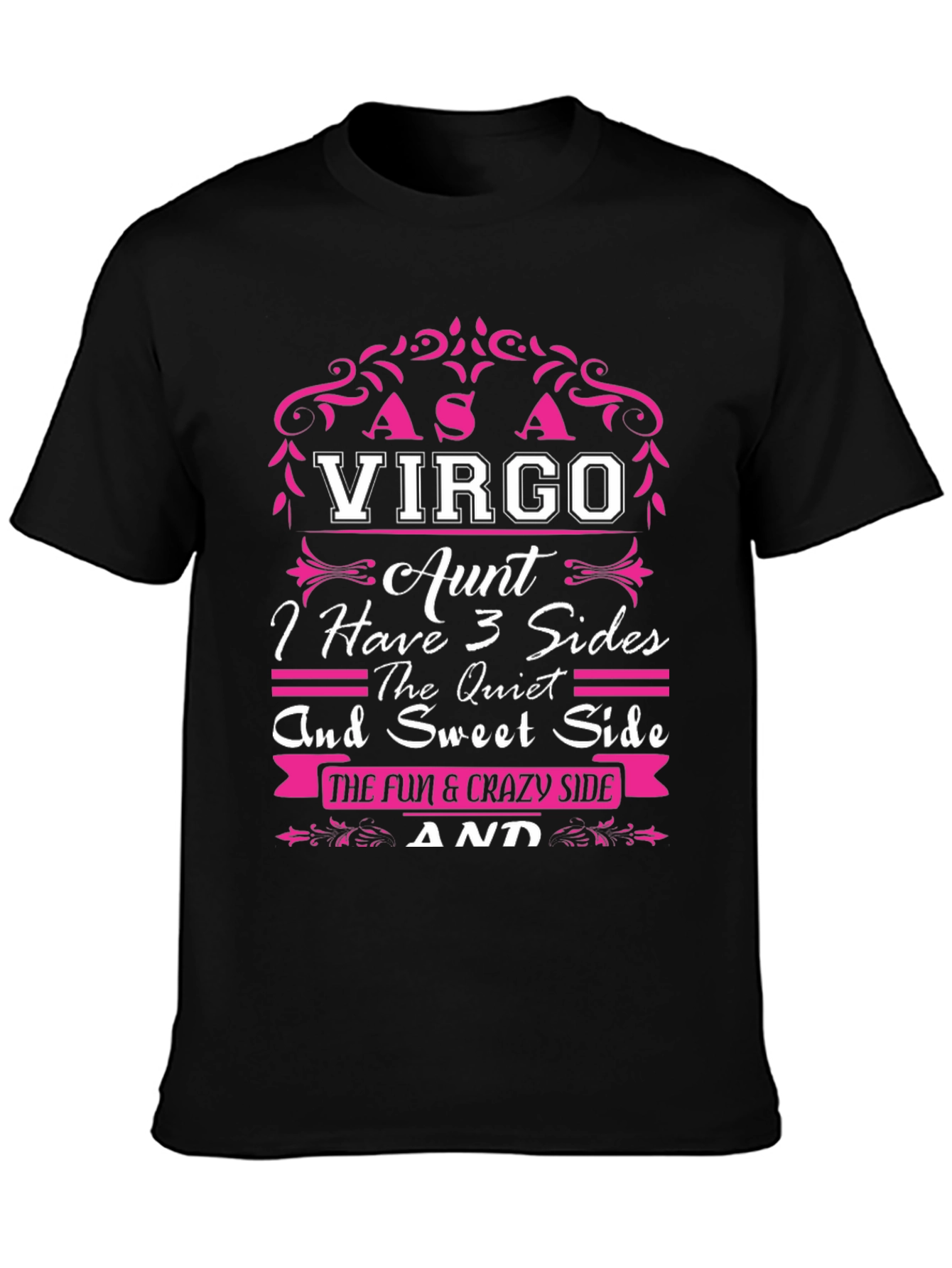 Virgo Aunt T-Shirt - 3 Sides