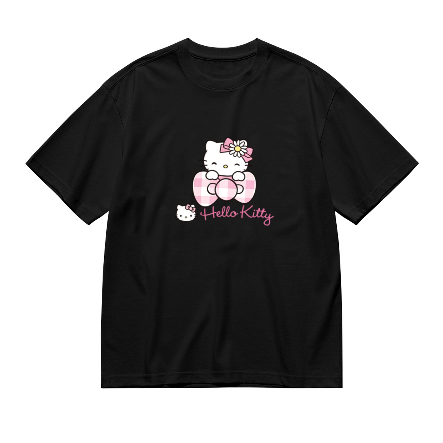 Sweet Gingham Bow Hello Kitty Plus Size Women¡¯s Tee