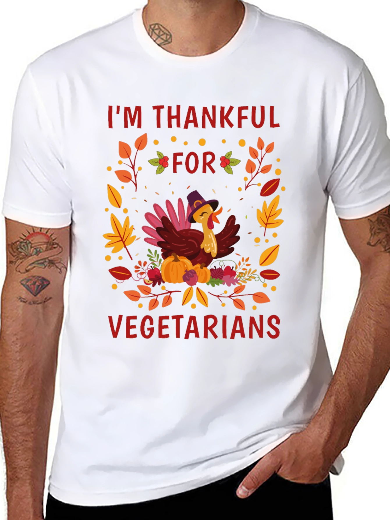Thankful for Vegetarians Thanksgiving T-Shirt
