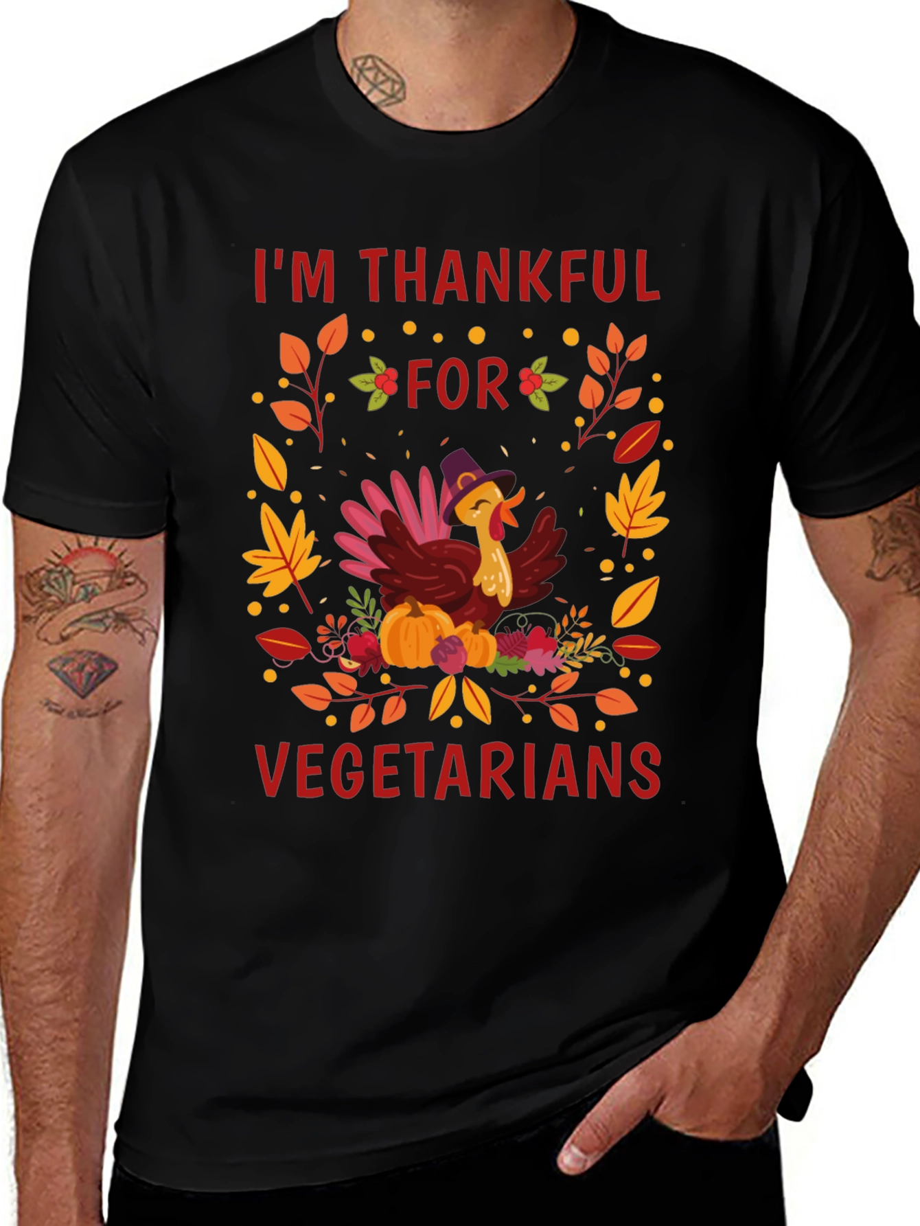 Thankful for Vegetarians Thanksgiving T-Shirt