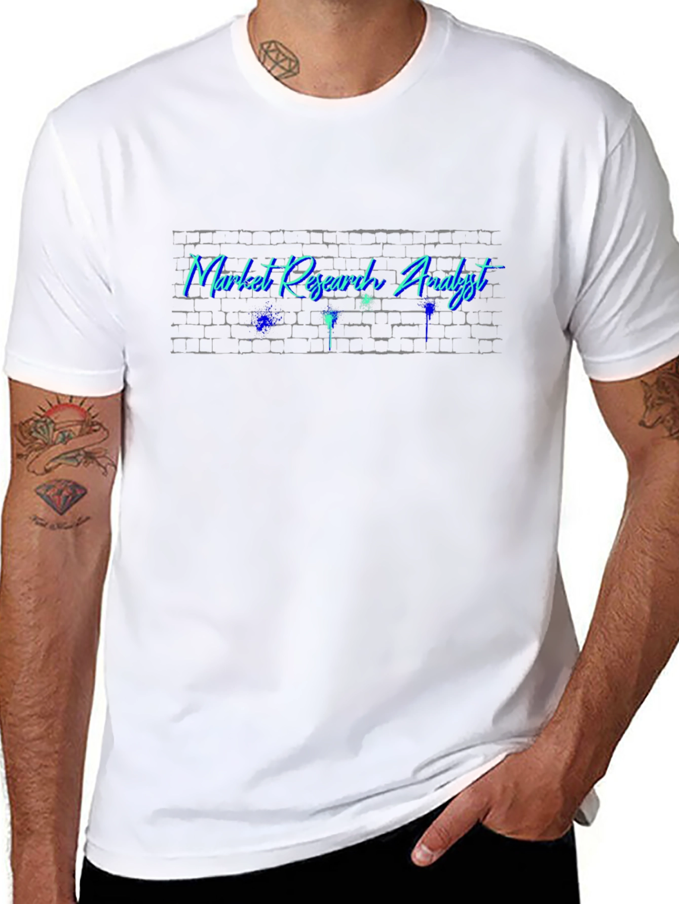 Market Research Analyst Graphic Tee - Black
