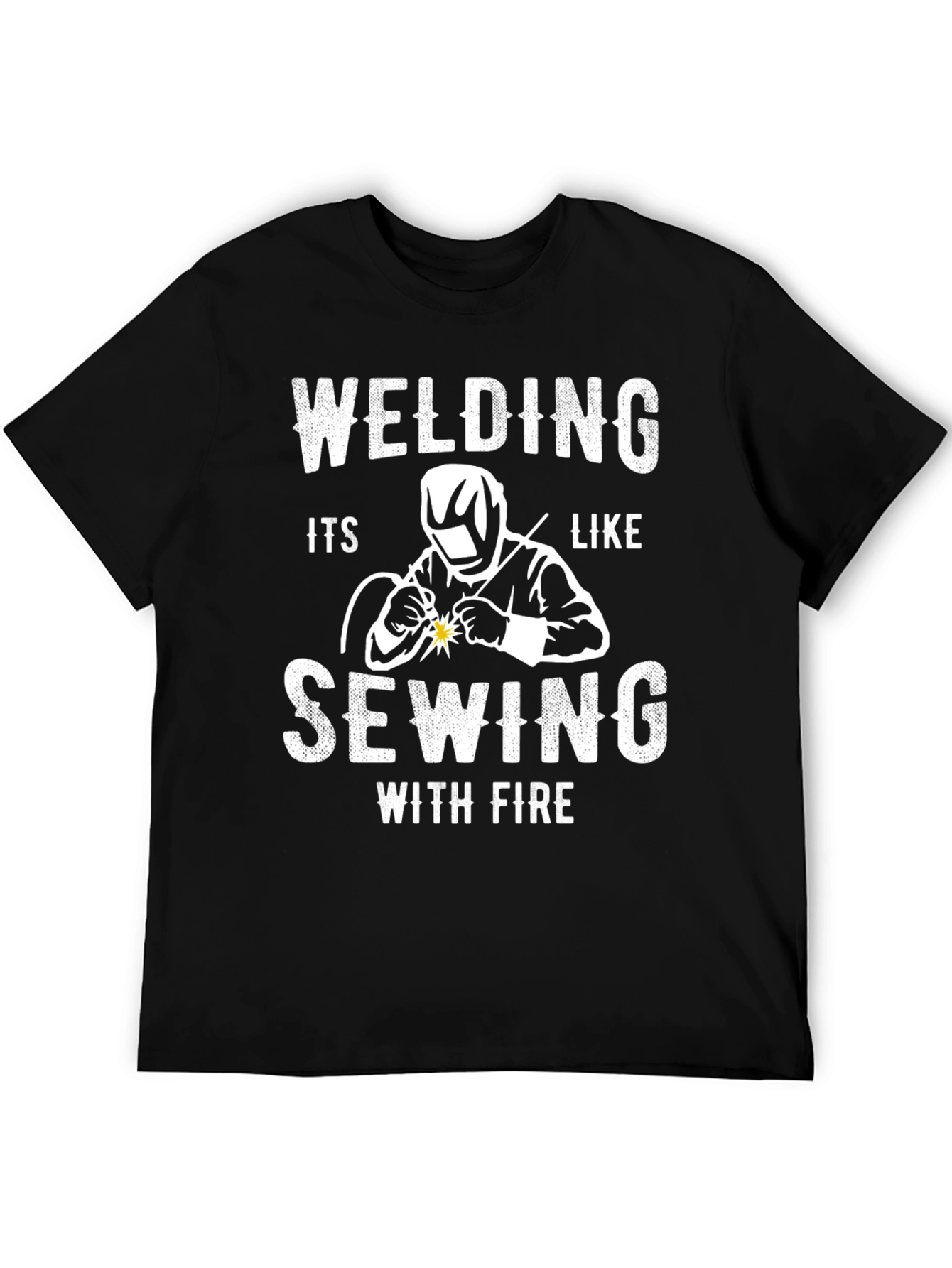 Welding Like Sewing With Fire Graphic Tee