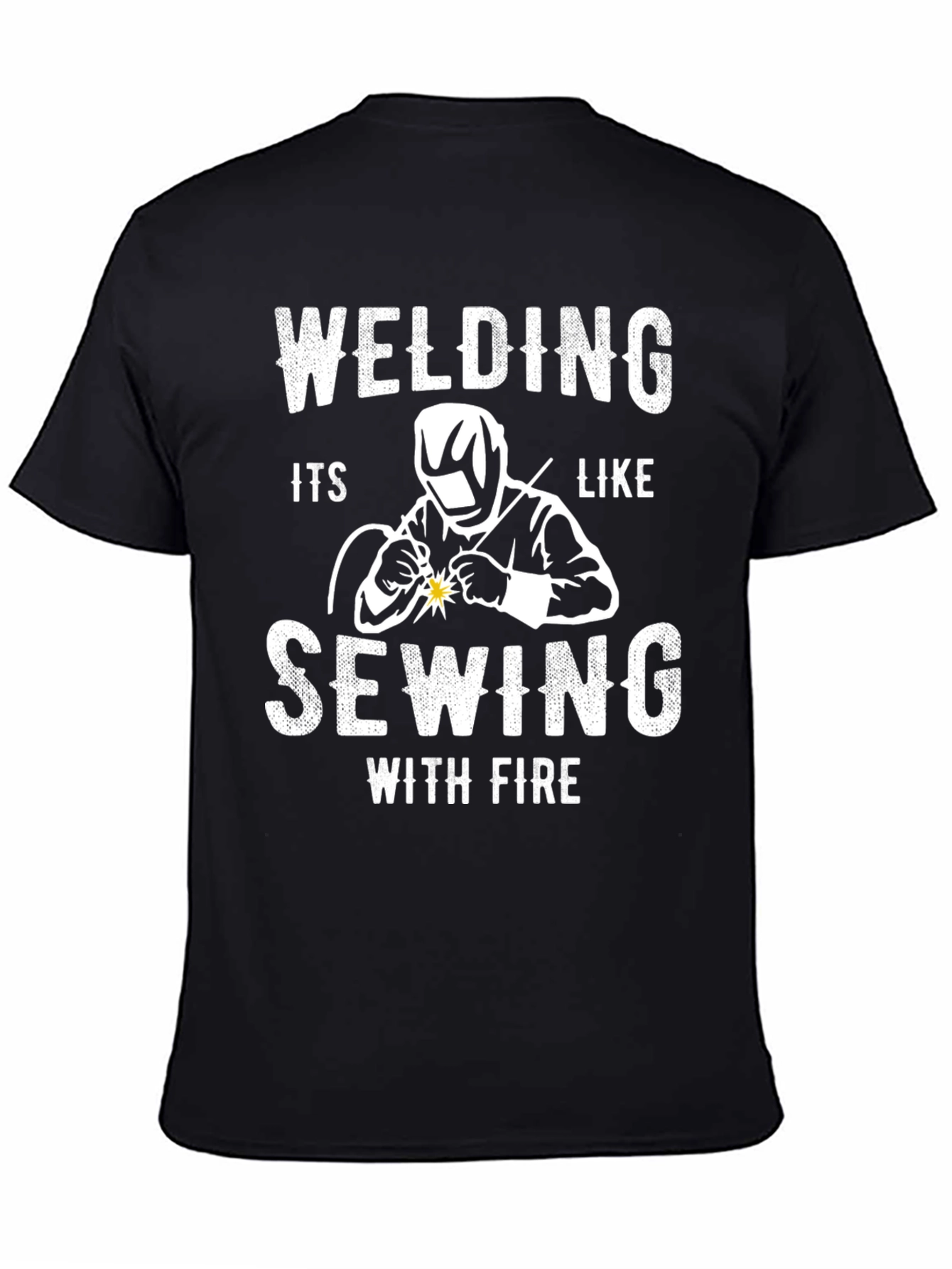 Welding Like Sewing With Fire Graphic Tee