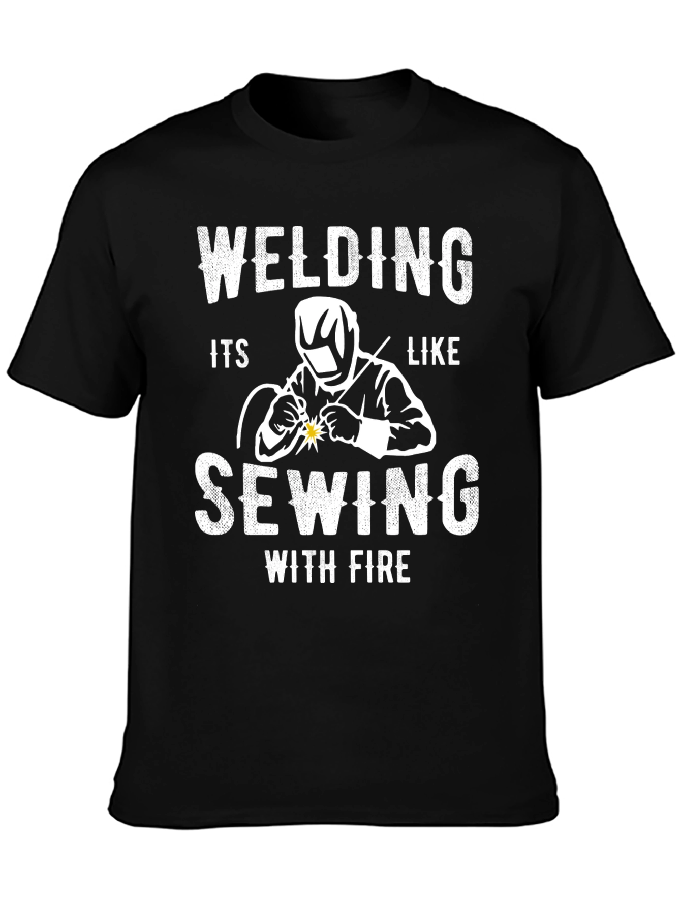 Welding Like Sewing With Fire Graphic Tee