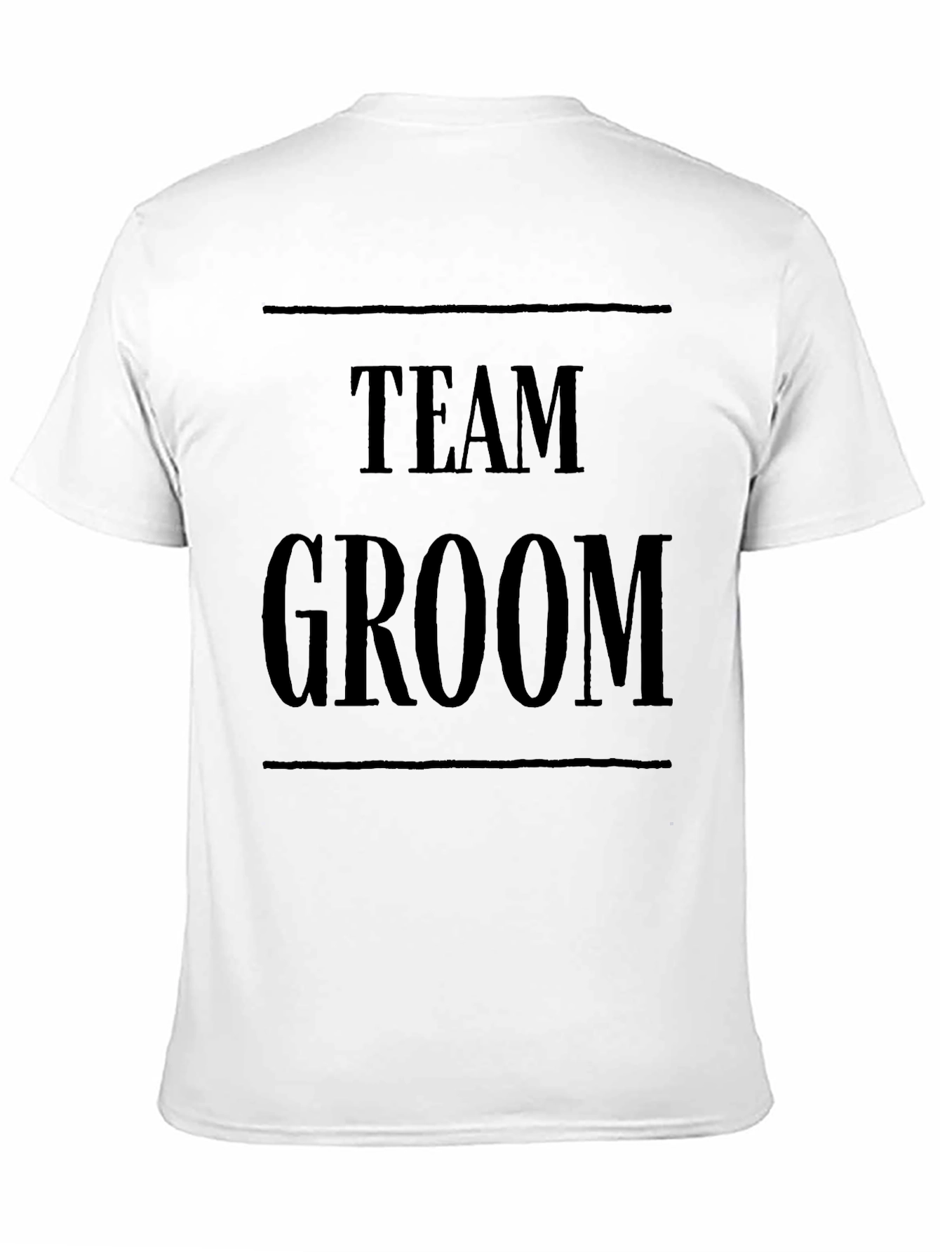 Team Groom Black T-Shirt