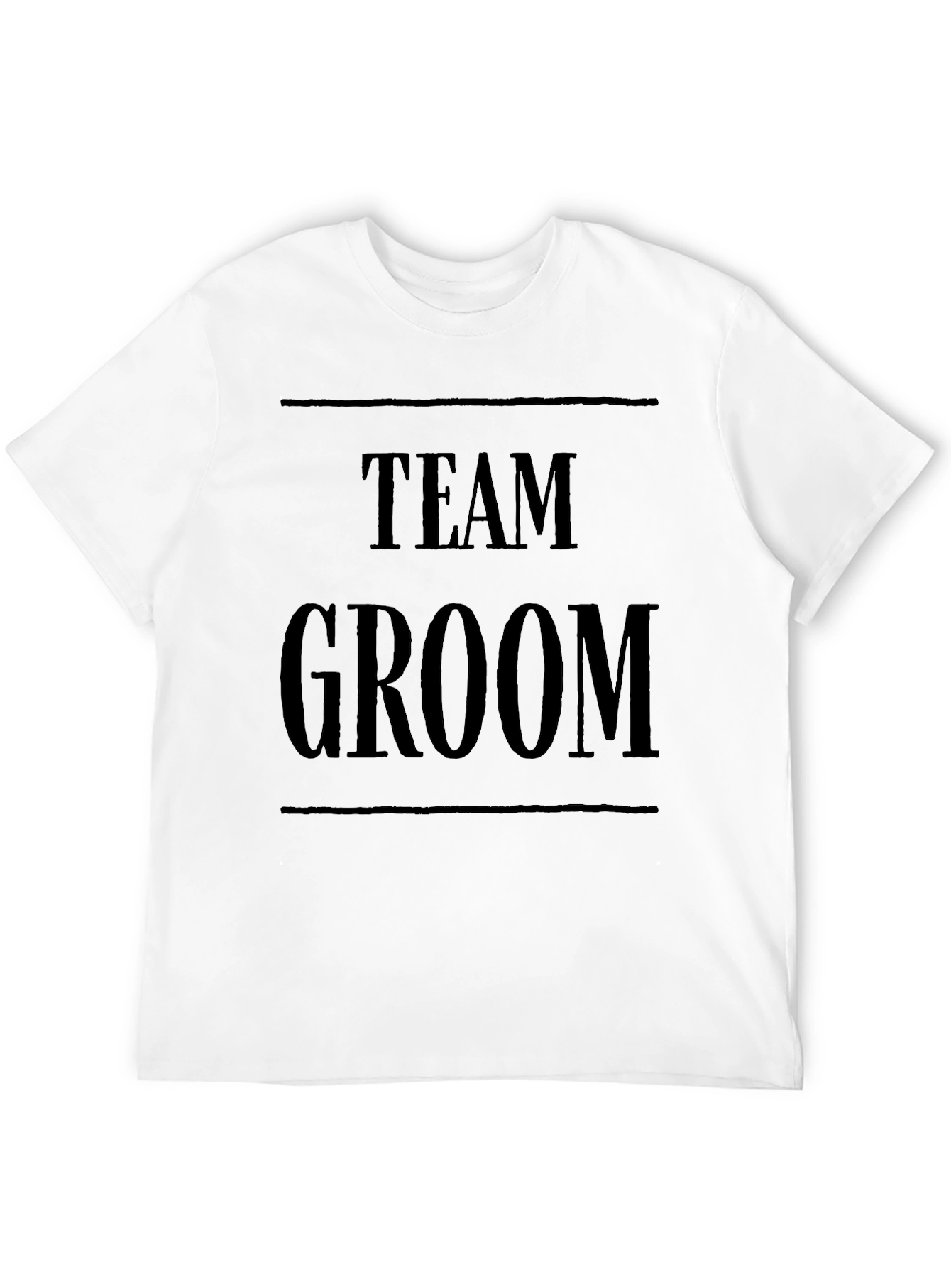 Team Groom Black T-Shirt