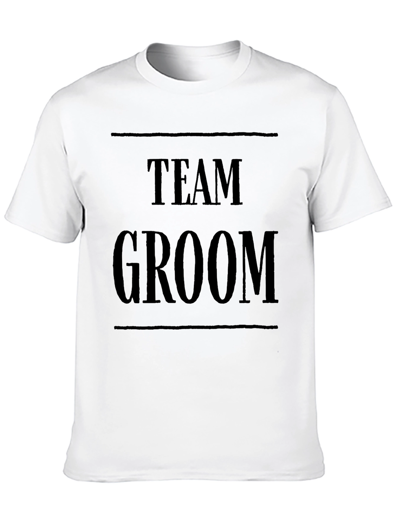 Team Groom Black T-Shirt