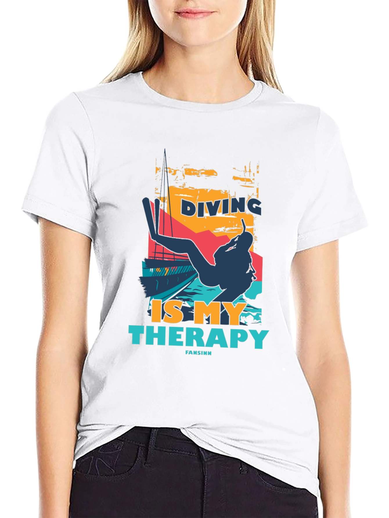 Diving is my Therapy Graphic Tee
