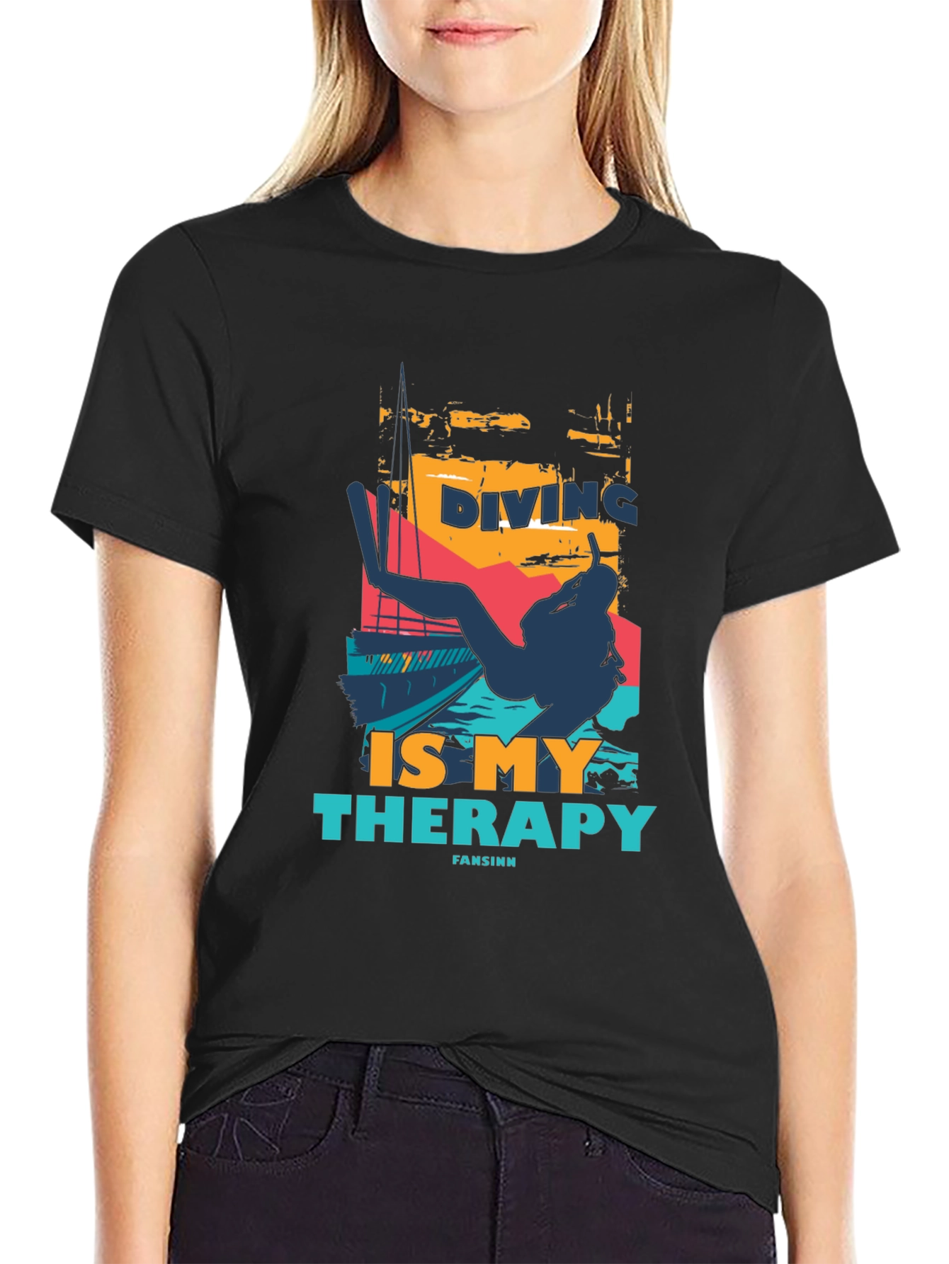 Diving is my Therapy Graphic Tee