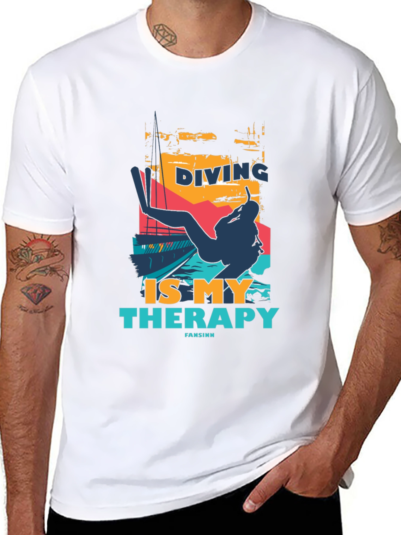 Diving is my Therapy Graphic Tee