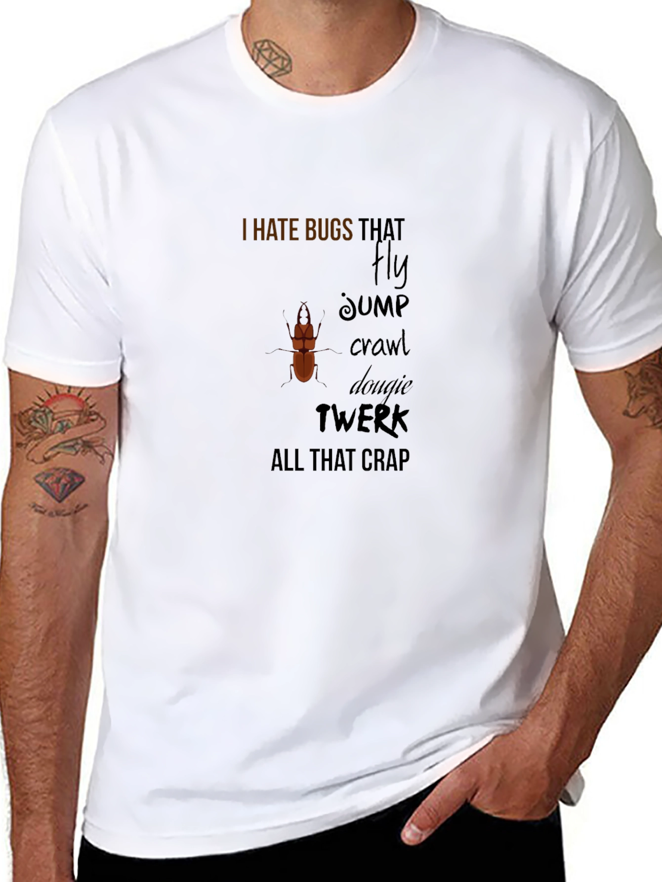 I Hate Bugs T-Shirt