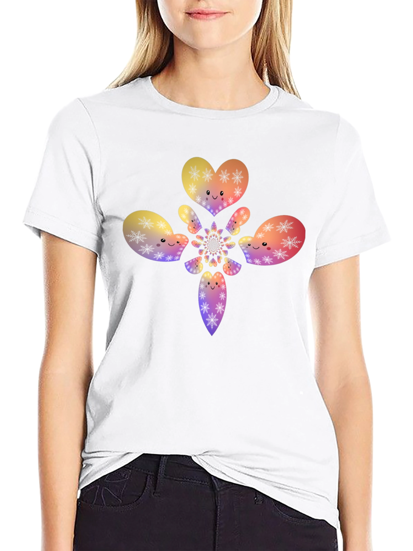 Kaleidoscope Hearts Graphic T-Shirt