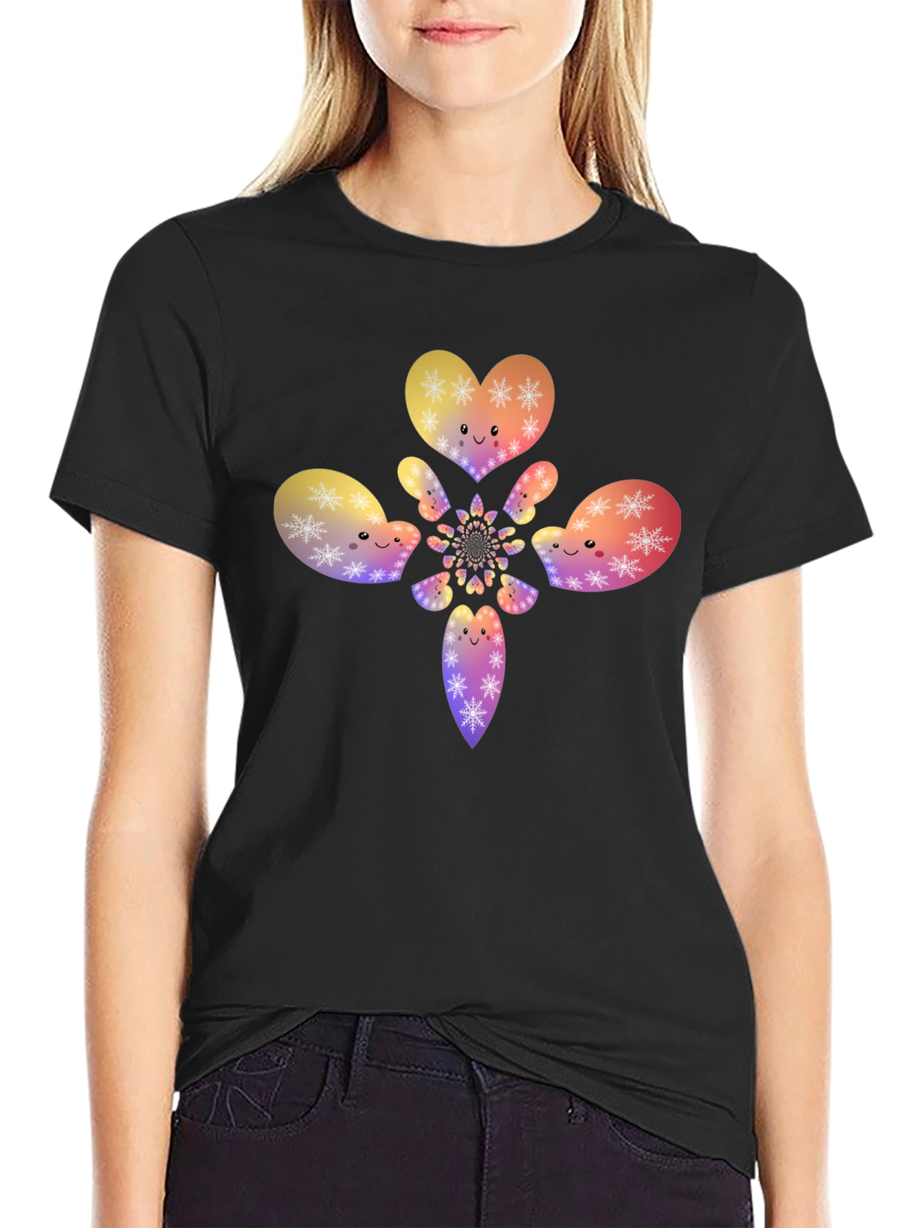 Kaleidoscope Hearts Graphic T-Shirt