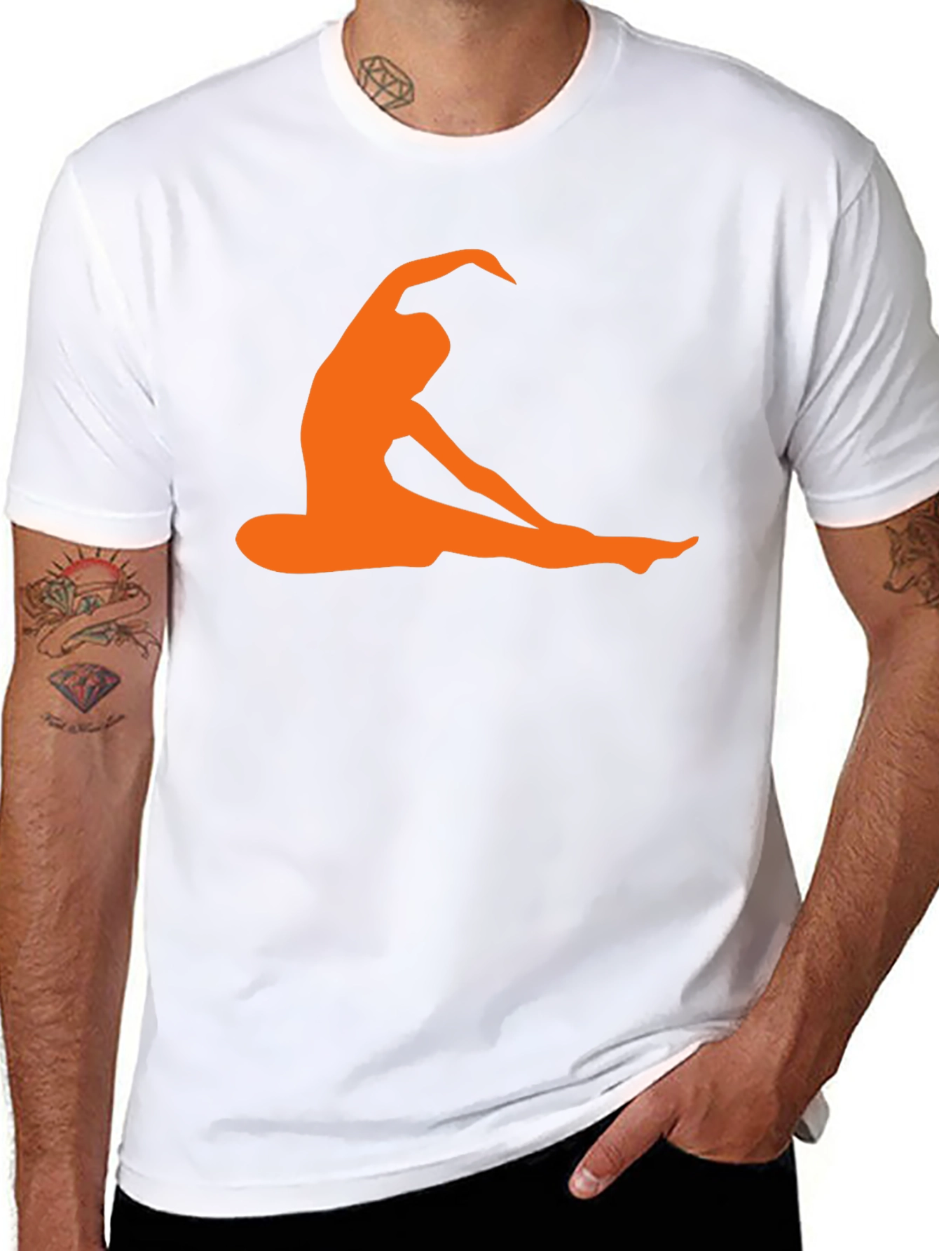Yoga Pose Graphic Tee - Flexible Style