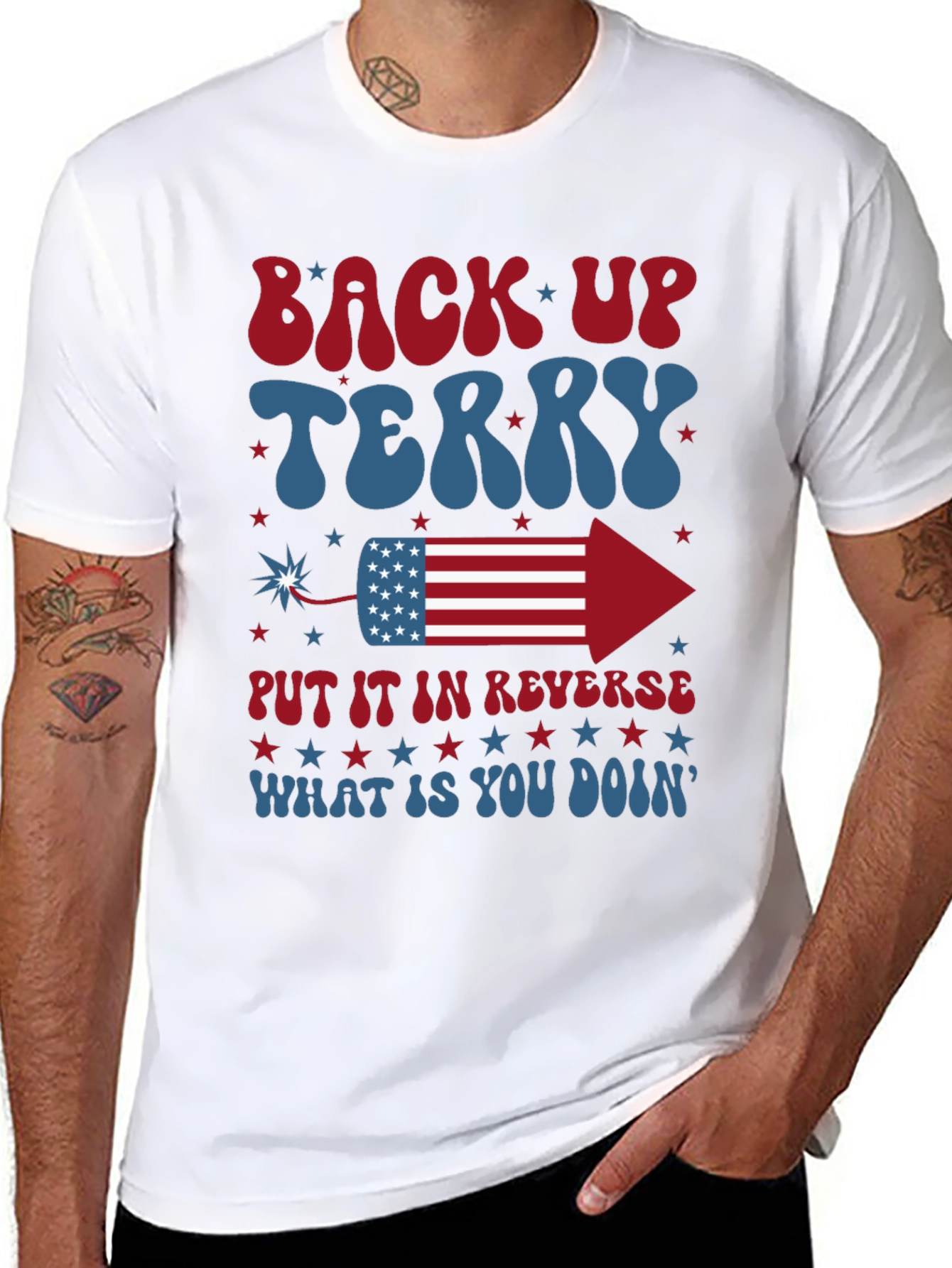 Back Up Terry 4th of July T-Shirt
