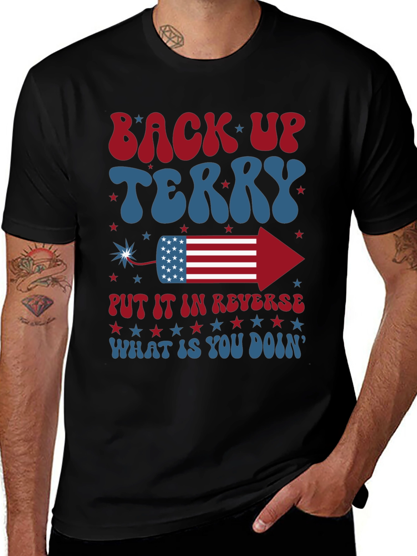 Back Up Terry 4th of July T-Shirt