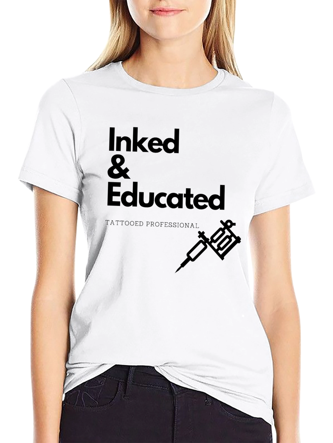 Inked & Educated Tattoo Artist T-Shirt