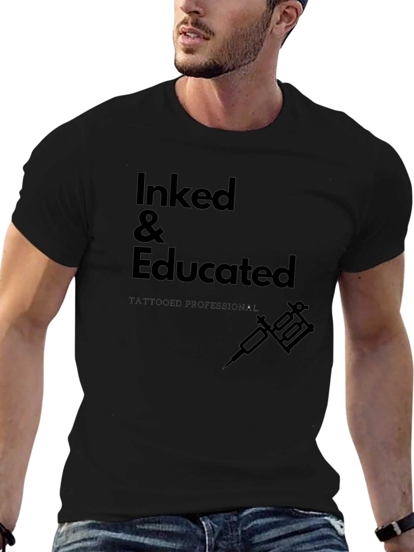 Inked & Educated Tattoo Artist T-Shirt
