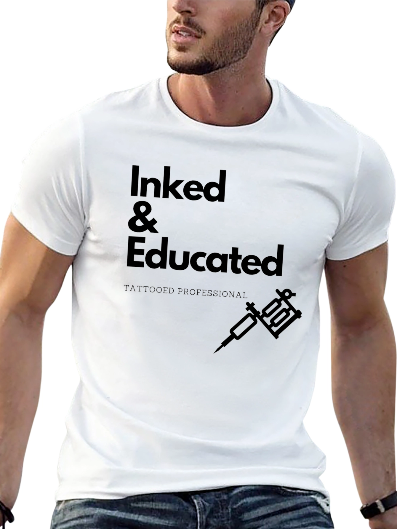 Inked & Educated Tattoo Artist T-Shirt