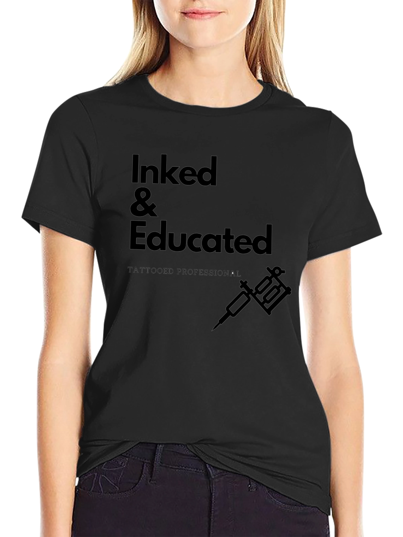 Inked & Educated Tattoo Artist T-Shirt