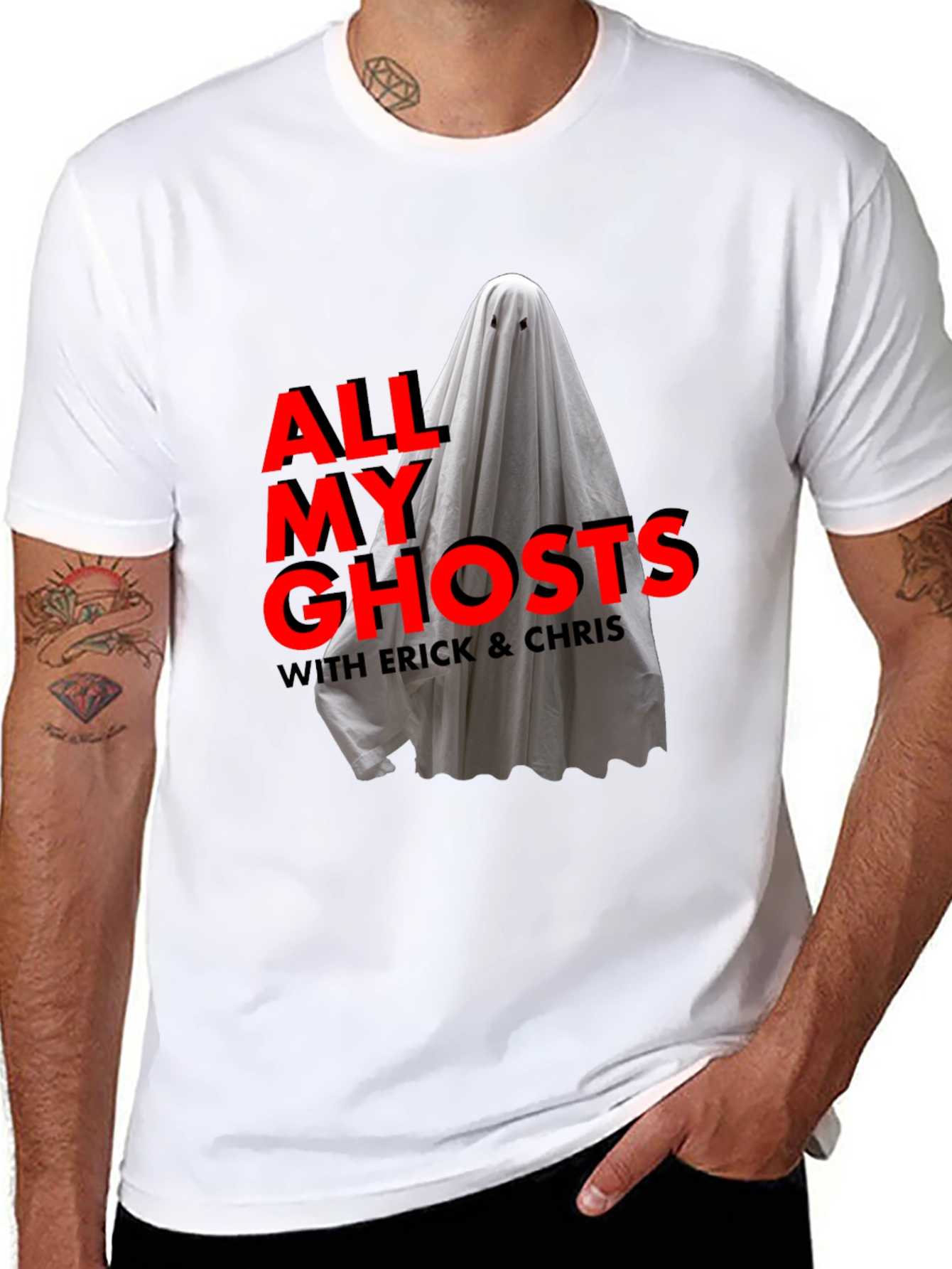 All My Ghosts Podcast Black T-Shirt