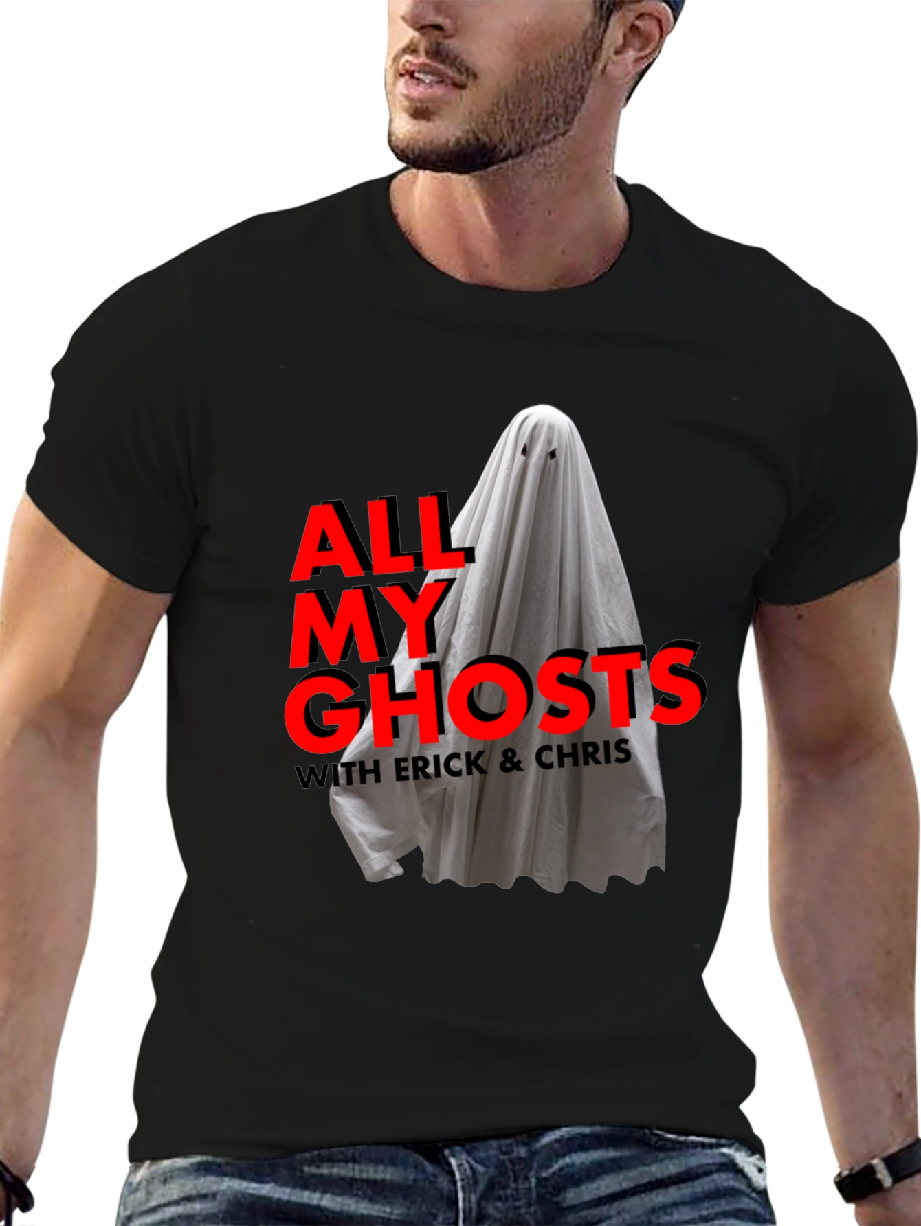 All My Ghosts Podcast Black T-Shirt