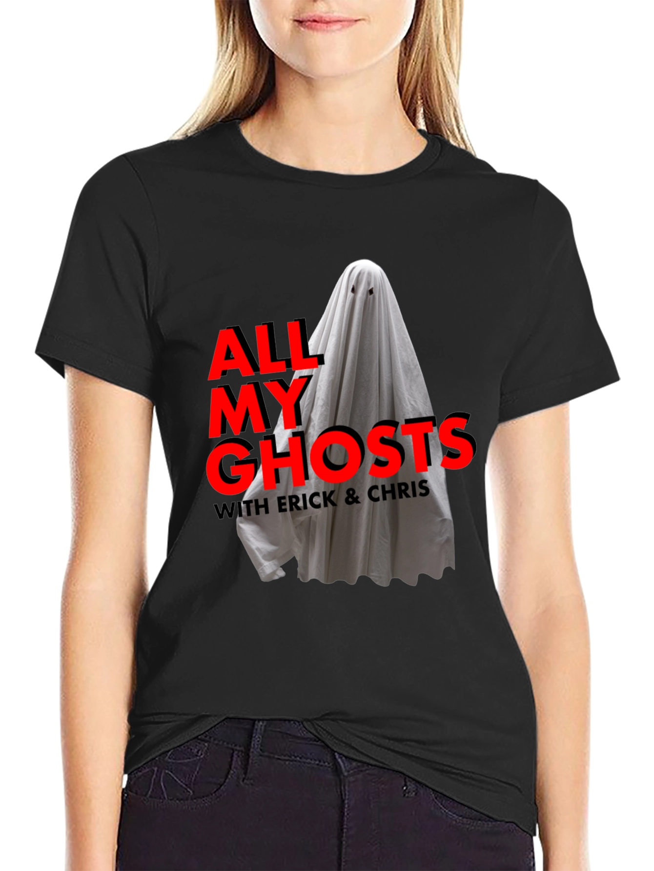 All My Ghosts Podcast Black T-Shirt