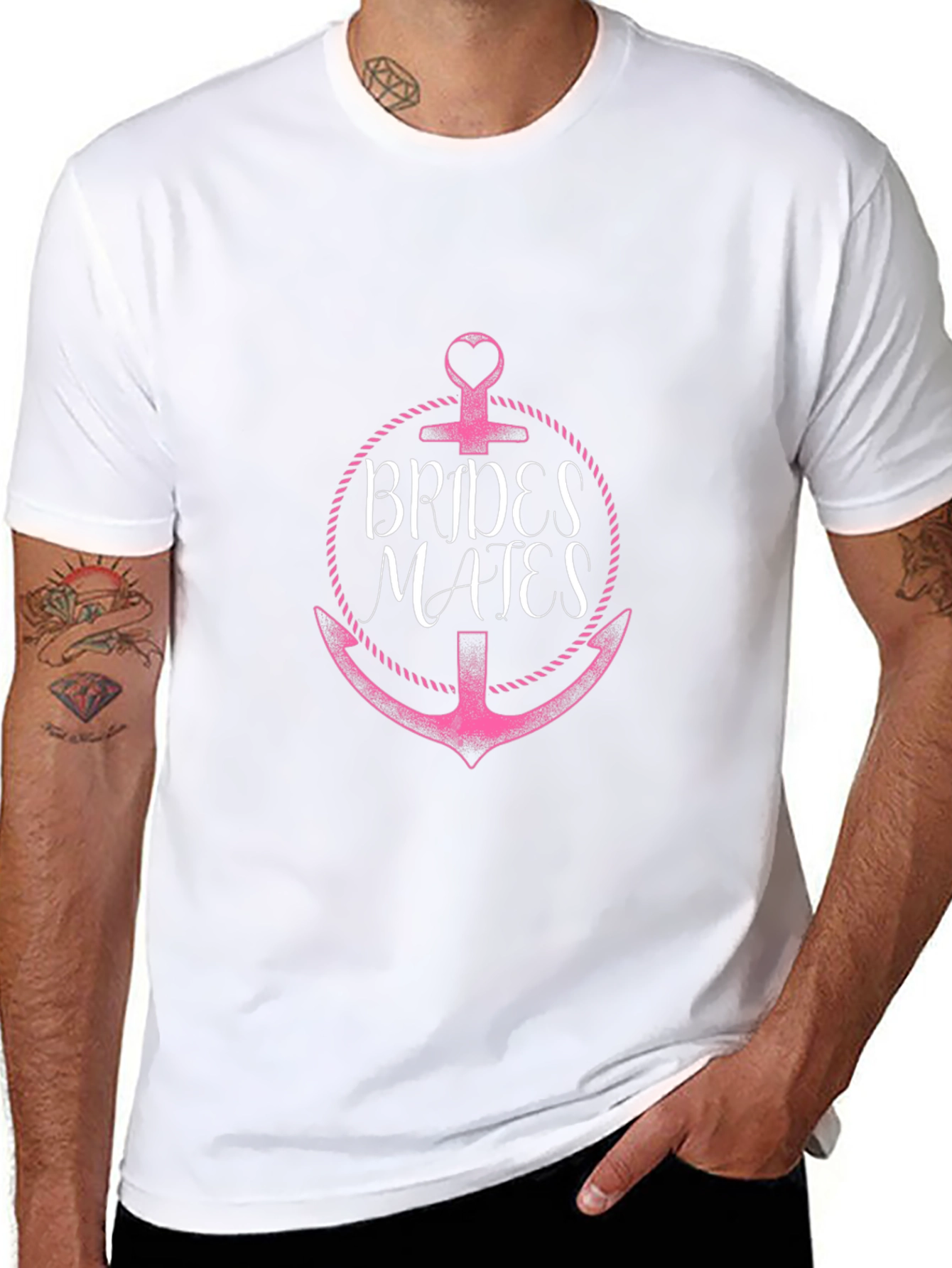 Brides Mates Anchor Graphic Tee - Black