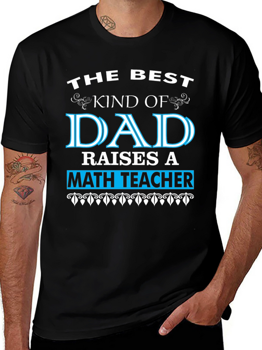 Best Dad Math Teacher T-Shirt