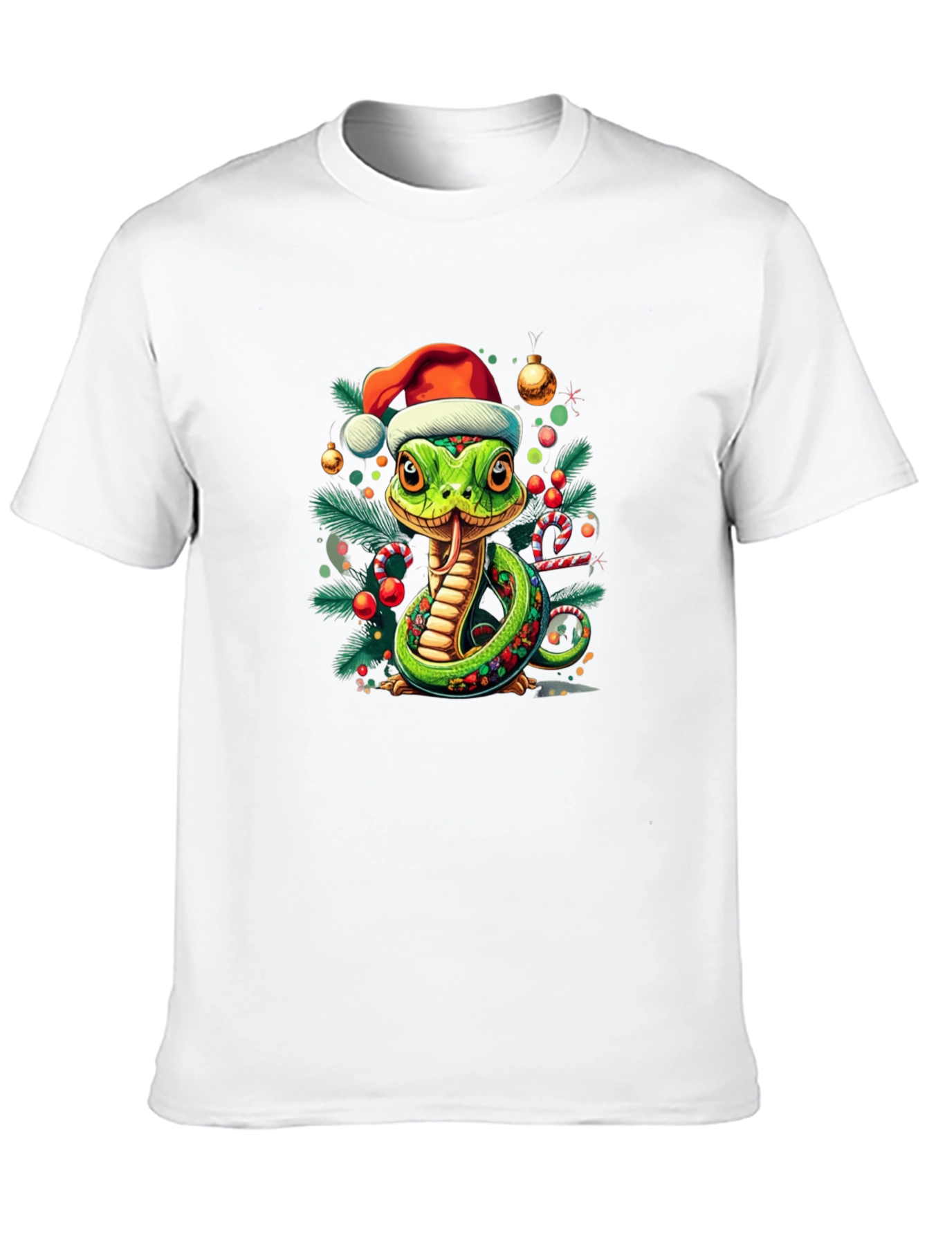 Festive Snake T-Shirt - Holiday Cheer