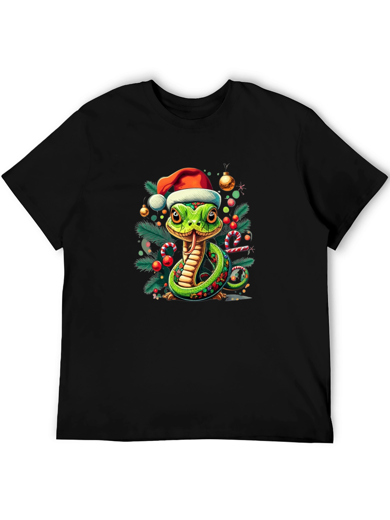 Festive Snake T-Shirt - Holiday Cheer