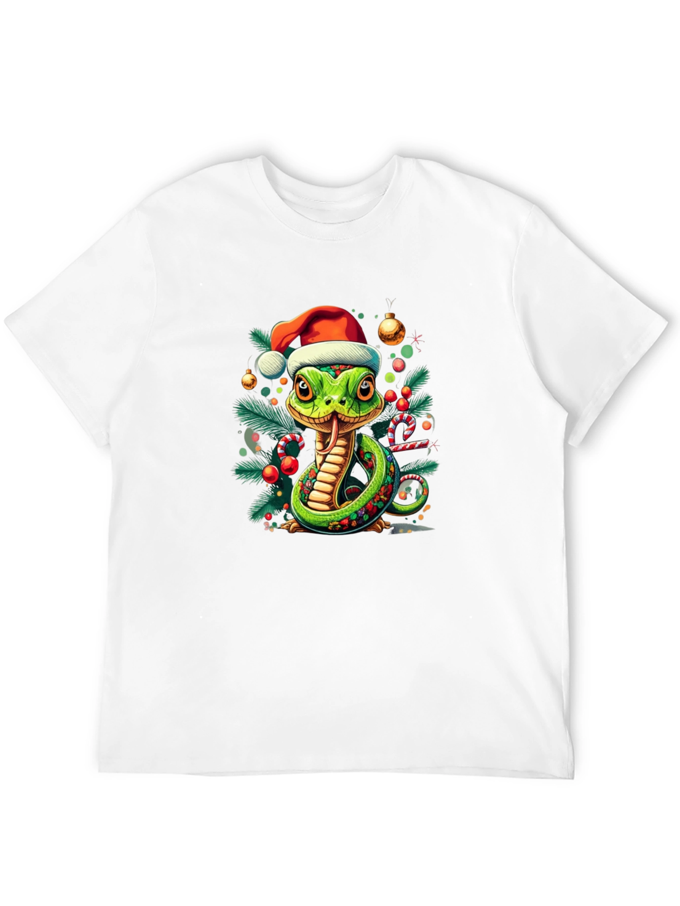 Festive Snake T-Shirt - Holiday Cheer