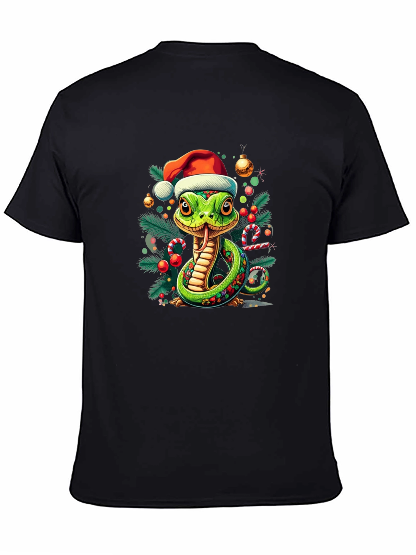 Festive Snake T-Shirt - Holiday Cheer