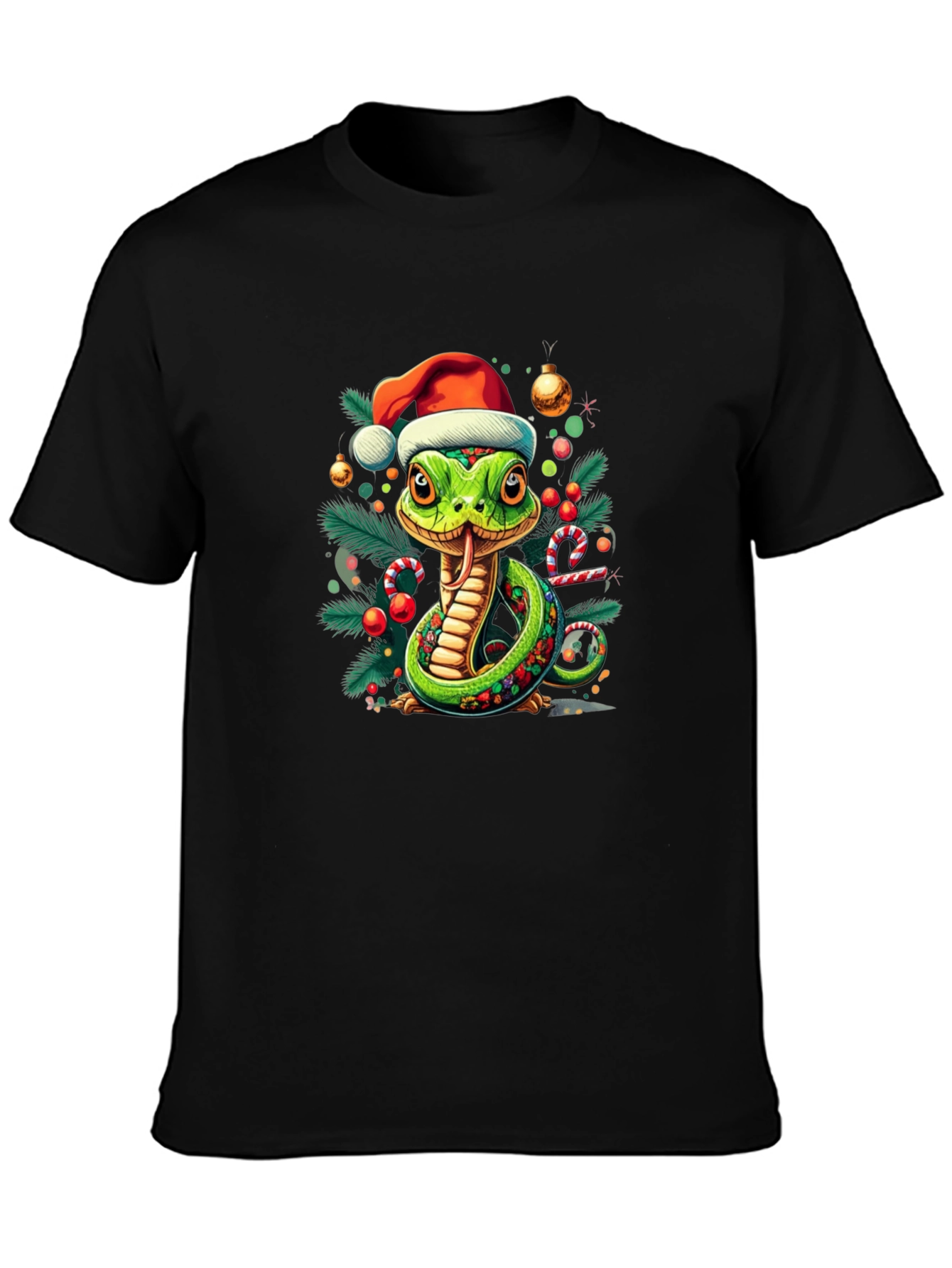 Festive Snake T-Shirt - Holiday Cheer